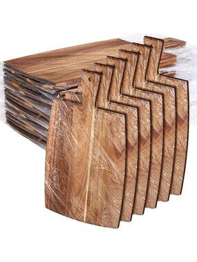 18-Piece Wooden Cutting Board Set with Handles - Engraved Charcuterie & Serving